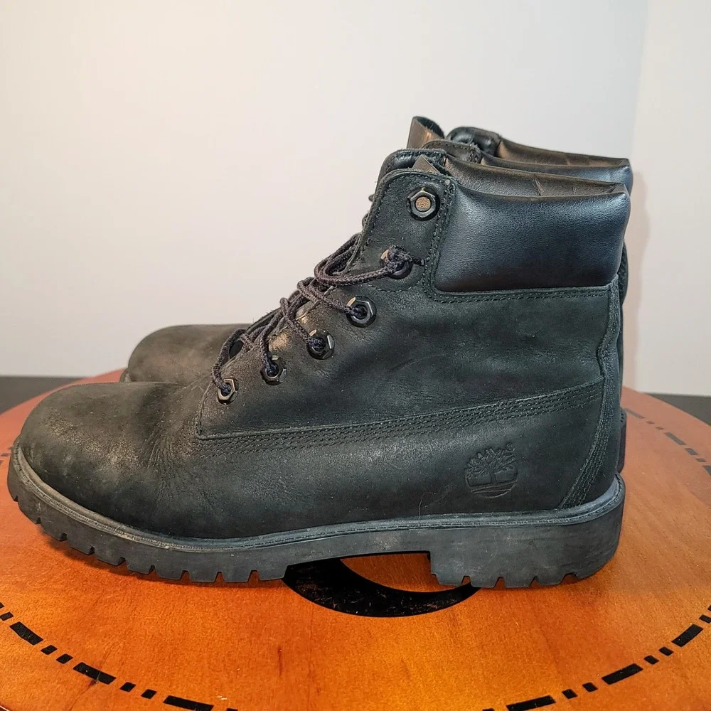 Timberland 6 Inch Premium Waterproof Boots Black Nubuck Leather 12907 Mens 7